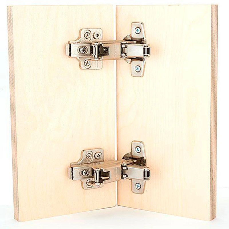 Frameless Hinge - Pair - Degree:165 Degree - Overlay:Full